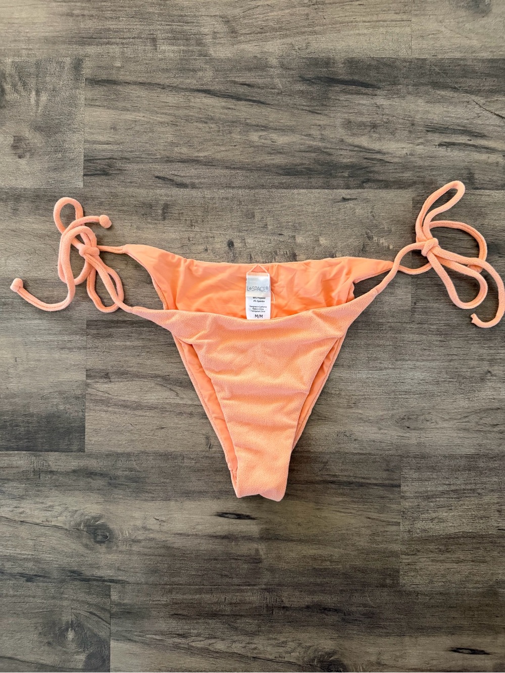 NWT L Space Peach Tie-Side Bikini Bottoms